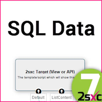 New in 2sxc 7: #6 DNN SQL DataSource